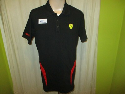 SF Ferrari Original Puma Motorsport Formula 1 Men's Polo Shirt Size M New