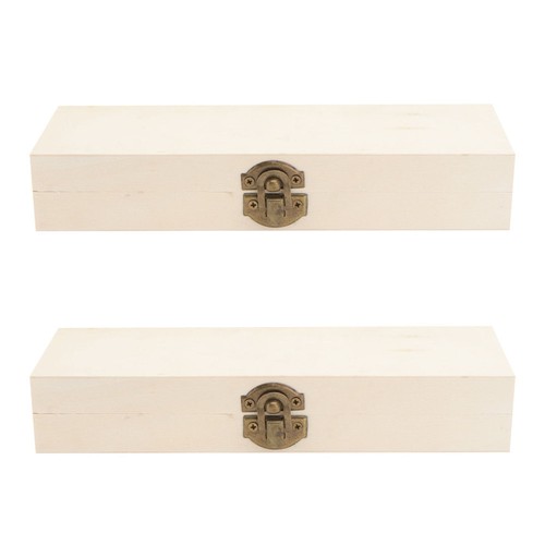 2 Pcs Wooden Pencil Case Pupils Men and Women School Supplies for