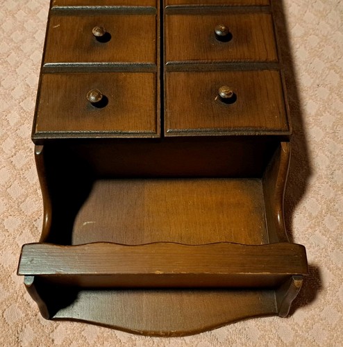 Mueble de cocina de madera vintage estante para especias colgante de pared estilo boticario estante - Imagen 2 de 5