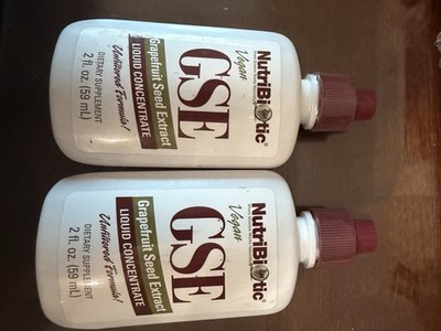 NutriBiotic Vegan GSE Grapefruit Seed Extract Liquid Concentrate 2oz(2pack)