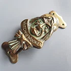 Antique brass door knocker Witch Wookey Fortune Teller Witchcraft Pagan Magic