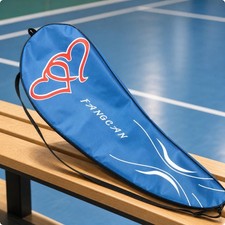 Badmintonschlägerhülle gepolstert tropfenförmige Schlägerhülle bedrucktes