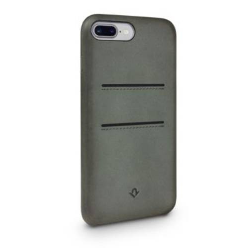 Coque Relaxed Leather Cuir Twelve South iPhone 7/8 Vert luxe patiné