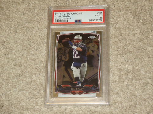 Tom Brady 2014 Topps Chrome #62 NE Patriots GOAT QB TB12 PSA 9 MINT