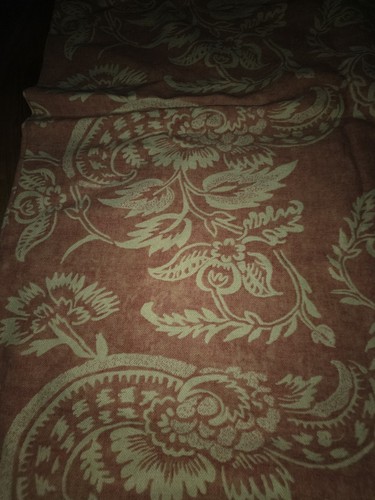 Pottery Barn Damask Print 24 X 24 Pillow Cover Linen Terracotta - Picture 2 of 4