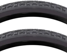 Sunlite Khan Street Urban Comfort Road Grooved Traction Black Bite Tire Pair...