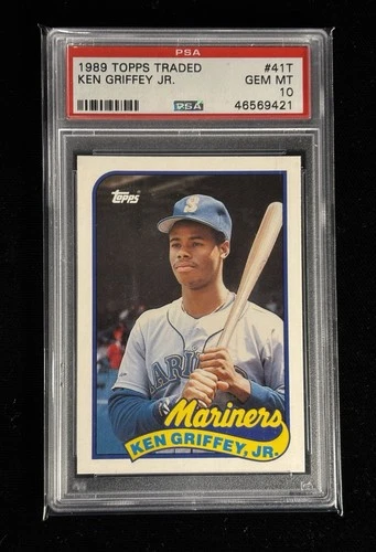 1989 Topps Traded # 41T Ken Griffey Jr. RC PSA 10 Gem Mint HOF Mariners
