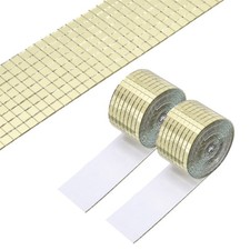 5x5mm Self Adhesive Mirrors Mosaic Tiles, 6400 Pcs Mosaic Sticker, Gold Tone