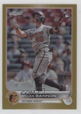 2022 Topps Chrome Update Gold Refractor 33/50 Rylan Bannon #USC148 Rookie RC 3r1
