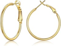 Creolen Edelstahl Damen 20-100Mm Hoop Ohrringe Schmuck Accessoire