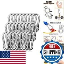 EPHECH 60PCS 3" Carabiner Clip, M8 5/16" Heavy Duty Spring Snap Hook Bulk