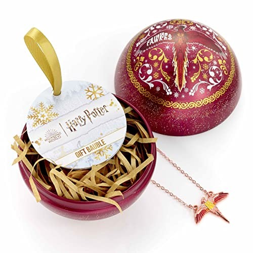 Harry Potter - Fawkes Bauble With Fawkes Necklace - Christmas Baubles - F600Z-image