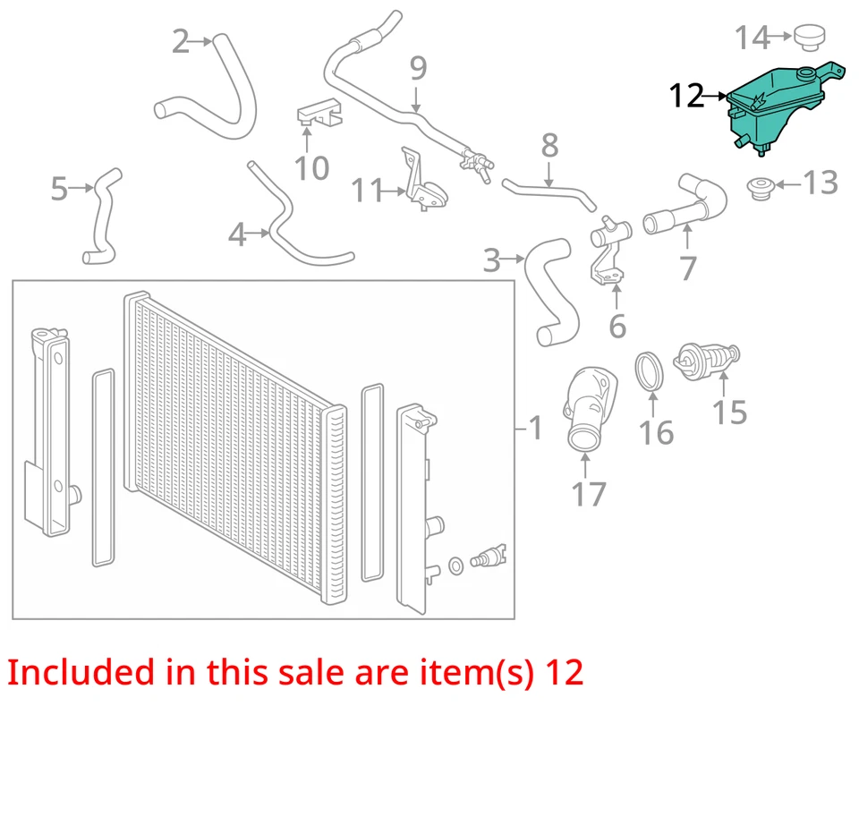 Coolant Reservoir Fits 08-15 SCION XB 29879343 Foto 3 de 4