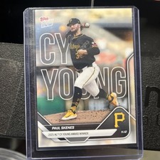 2024 Topps Now Paul Skenes Cy Young Rookie Card Os-5 Pittsburgh Pirates. rookie card picture