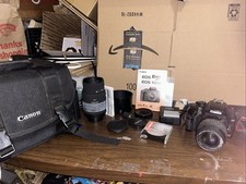 Cannon Rebel EOS XS 1000d DSLR 10.1 Mp Camera W/ Xtra Lens And Bag Tested