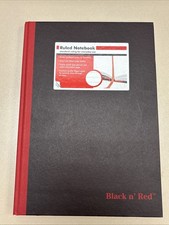 Black n' Red Casebound Notebook Legal Rule 11 3/4 x 8 1/4 White 96 Sheets D66174