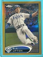 2012 Topps Chrome Gold Refractor /50 B.J. Upton #137 Tampa Bay Rays