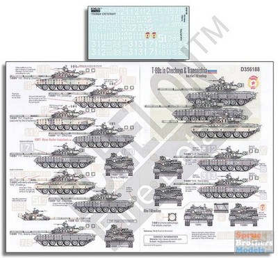 ECH356188 1:35 Echelon T-80s in Chechnya & Transnistria