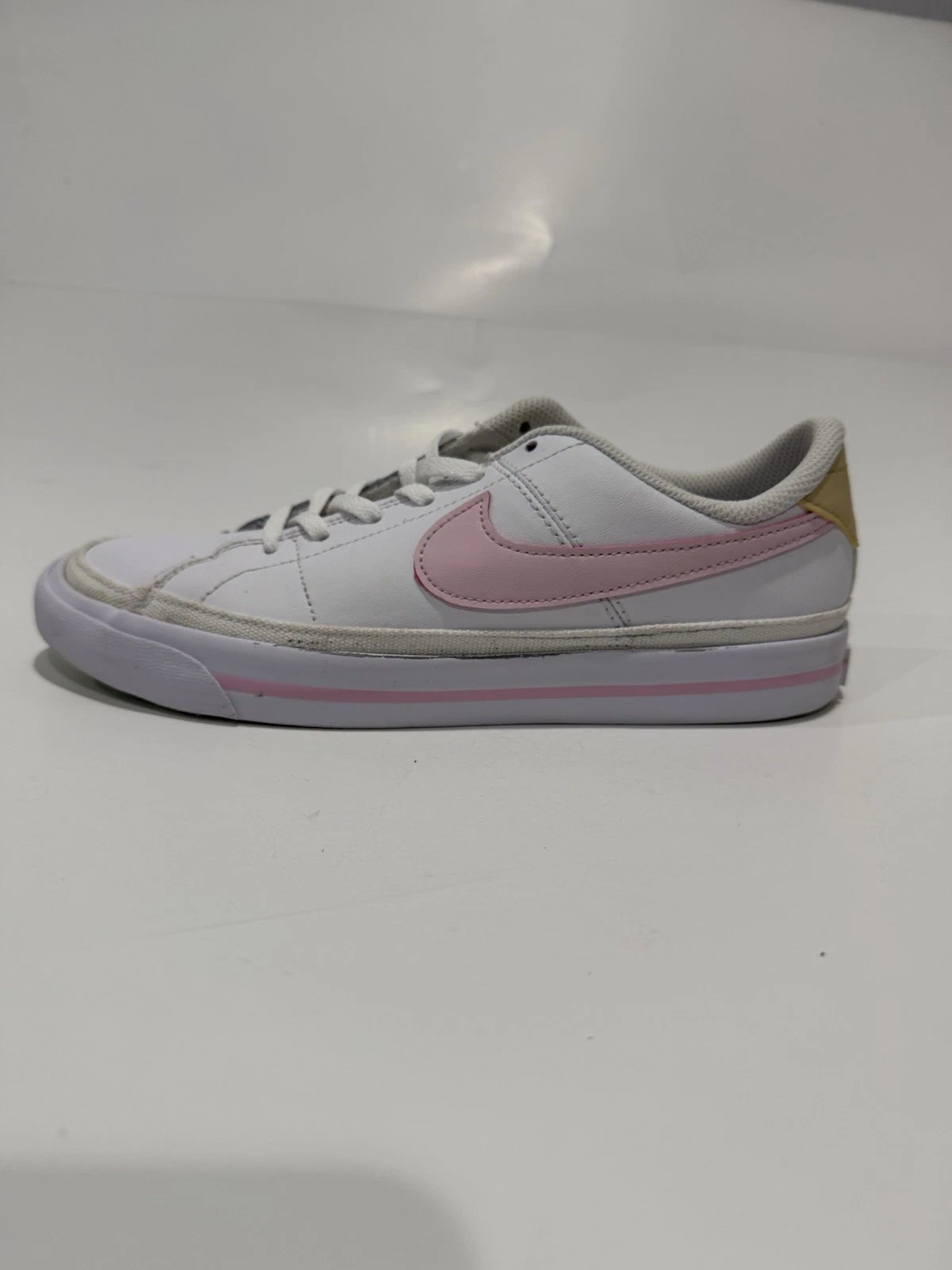 Nike Court Legacy GS bianco rosa schiuma DA5380 115 sneakers giovani taglia 5 anni usate