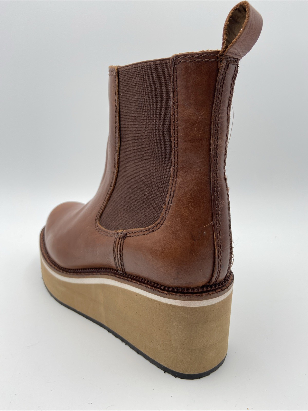 Diba True She Nah Round Toe Wedge Booties Womens Size 7 M Casual Boots 22630-213