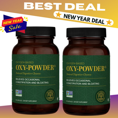 Oxy Powder Colon Cleanse & Natural Detox Pills For Constipation Relief -120 Ct.