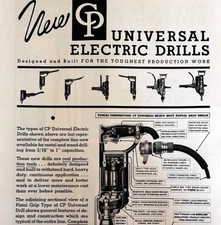1936 Chicago Pneumatic Tool Co Advertisement Industrial Electric Drills F15D