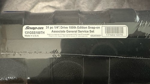 Snap-On 31 pc 1/4 Drive 100th Anniversary Limited Edition Tool Set - Sealed - Picture 3 of 3
