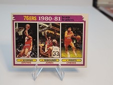 JULUIS ERVING JONES CHEEKS 1981-82 TOPPS TEAM LEADERS BASKETBALL #59