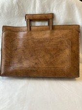 Vintage Leather McMillan Briefcase Portfolio Laptop Carrier Travel Office Bag