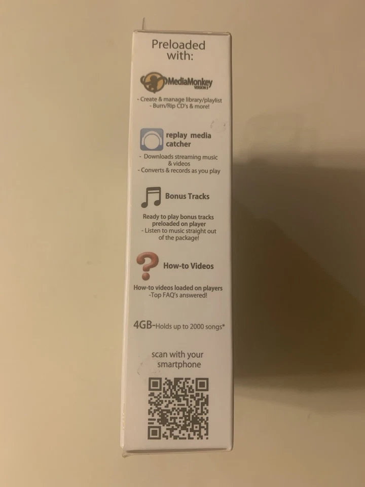 Eclipse CLD 4GB MP3 Music  Player + Disply Holds 2000 Songs Brand New Sealed Box - Image 3 of 4