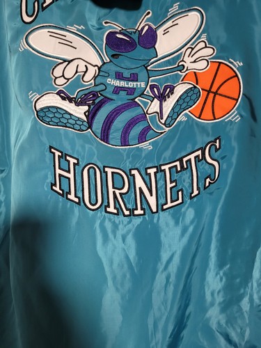 Vintage 1990s Charlotte Hornets Windbreaker Mens Jackets Size Xl NBA Basketball - Picture 14 of 15