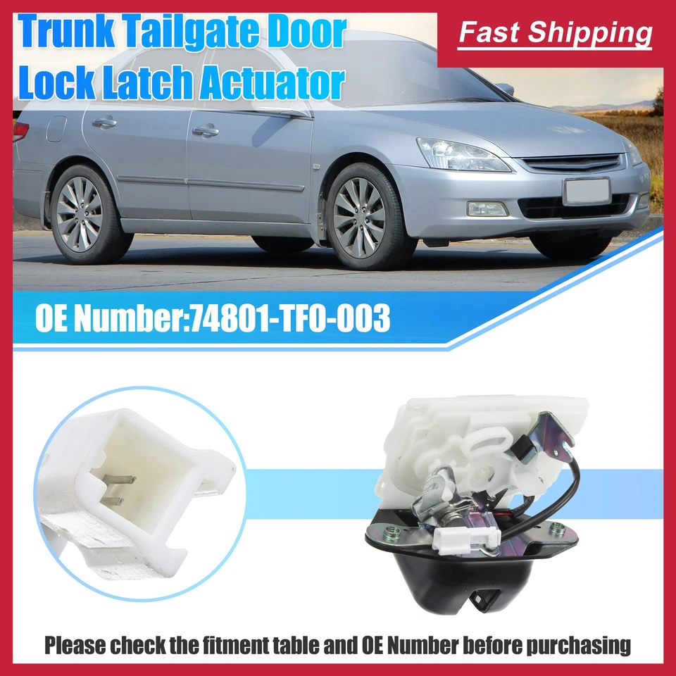 Car Rear Tailgate Latch Actuator 74801-TF0-003 for Honda FIT 2009-2014 - 1Pcs - Imagem 2 de 4