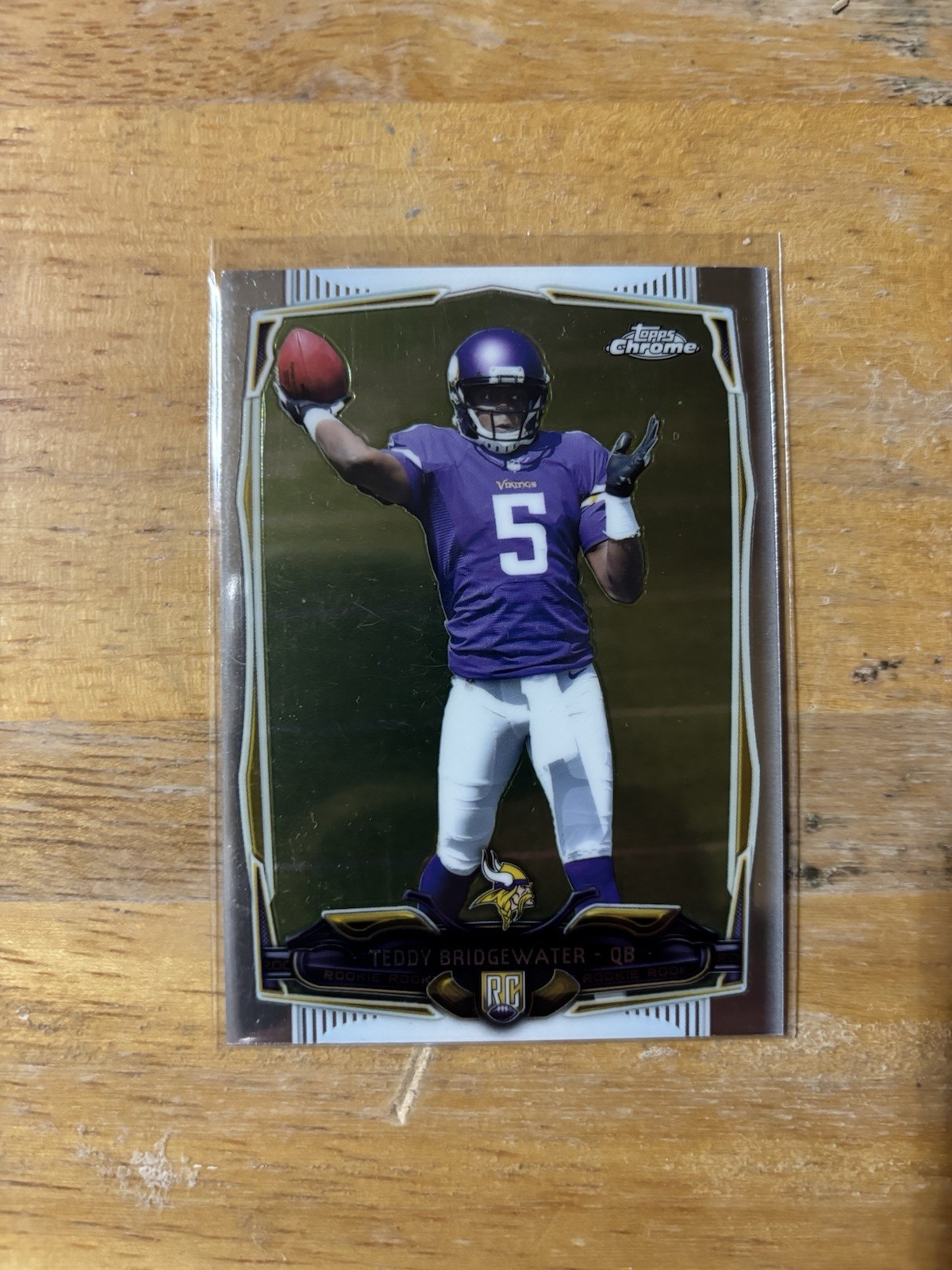 Topps 2014 Chrome Teddy Bridgewater Rookie #173 Minnesota Vikings NFL