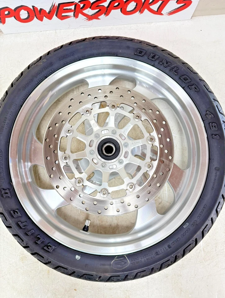 2007 Victory Kingpin Front Wheel Rim Tire 18x3.00 + Brake Rotor 5k Miles NICE!!! - Image 2 of 4