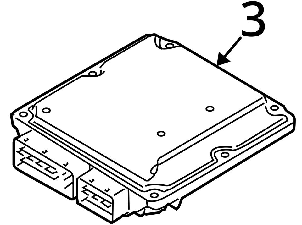 Engine ECM Electronic Control Module 2.0L Engine ID Bpy Fits 08 PASSAT 1391687 — 第 4/4 张图片