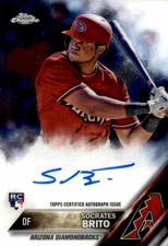 Socrates Brito 2016 Topps Chrome On Card Auto #RA-SOB