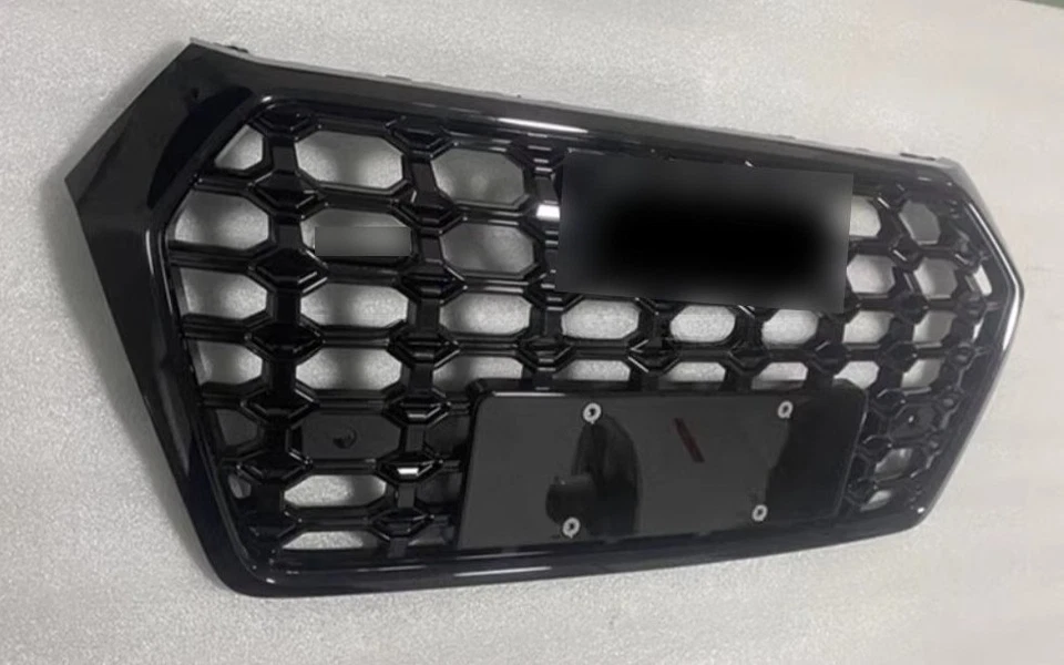 Grelha de malha para Audi Q5 SQ5 RSQ5 preta 2018 2019-2020 grade de para-choque dianteiro - Imagem 3 de 4