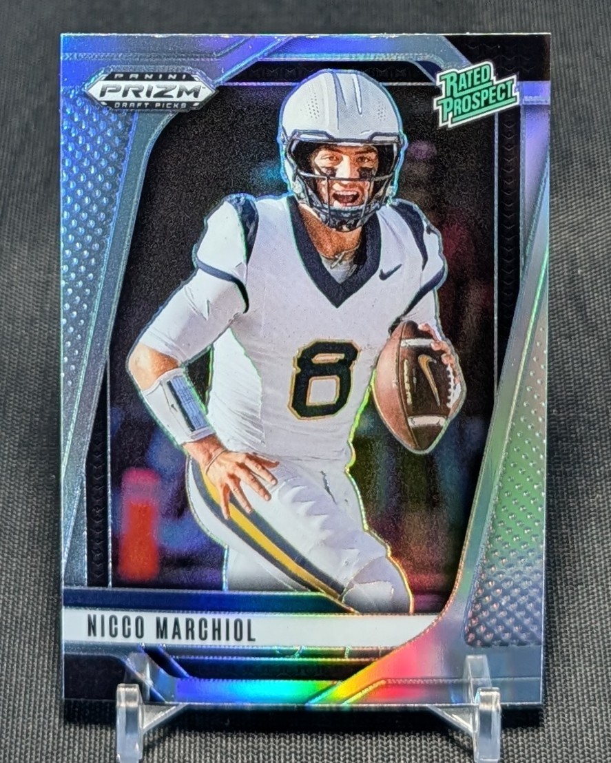 Nicco Marchiol Silver Rated Prospect Rookie 2025 Prizm Draft Picks Card #170 WVU