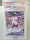 2024 Topps Now Jayden Daniels RC Purple Autograph /99 PSA 10 Gem Mint Auto #285A