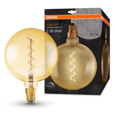 Osram LED Globe Lamp 5w E27 20cm BIG Bulb Spiral Filament Vintage 1906 Retro