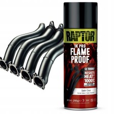 RAPTOR FIREPROOF PAINT SPRAY COLOURLESS SEMI-MATT SATIN 1000°C