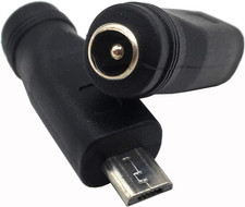 USB to DC Power Adapter, Micro Male to DC 5.5X2.1Mm Female 5V Connector Power Ch