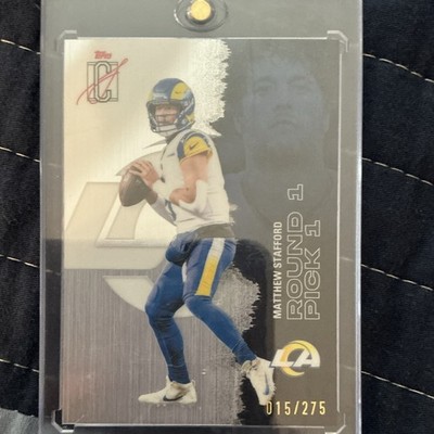 Topps Signature Class 2025 Matthew Stafford Rams Round 1 Pick 1 #32 /275