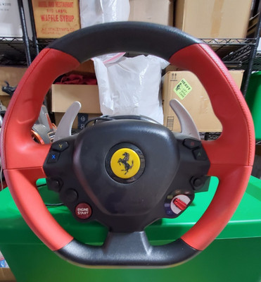 Thrustmaster Ferrari 458 Spider Racing Steering Wheel ONLY ~PARTS Read Xbox One