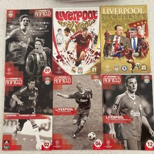 Job Lot 20 Liverpool European Programmes 2005-2010 Chelsea Athletico Real Madrid