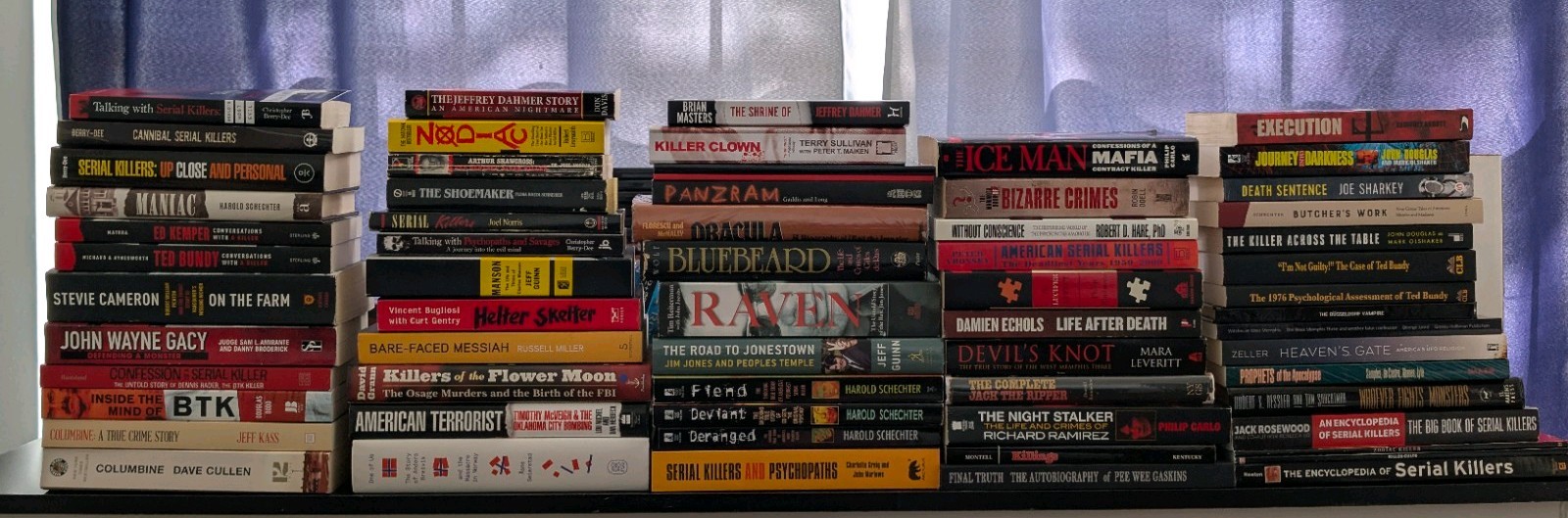 Huge Serial Killer Cult True Crime Book Lot Good/Like New Cond Bundy Gacy Manson