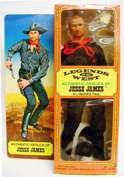 Figurine Jesse James Excel Toys Corp réplique historique de collection Western