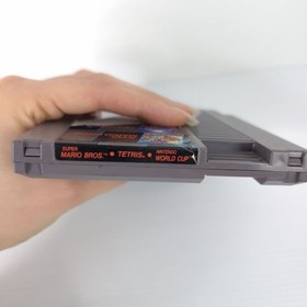 Super Mario Bros + Tetris + World Cup PAL A Nintendo NES - Testato Funzionante