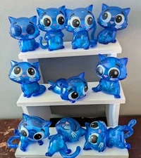 Complete Full Set Of 10 Kaleidos Creative CATSCANS, Glow In The Dark Vinyl, GITD