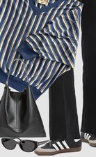 Vintage 1980s Los Angeles Olympics Striped Shirt